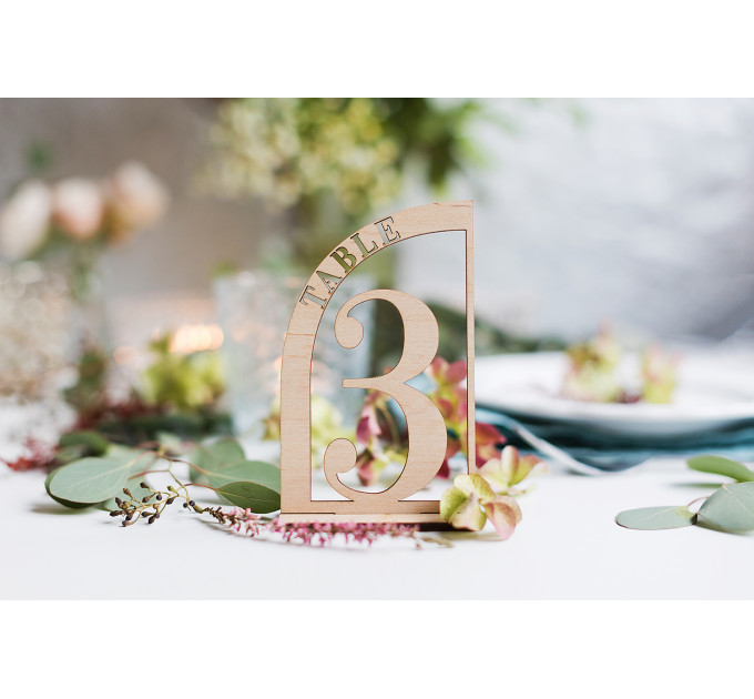Modern table numbers, Wood unique table numbers, wood restaurant decor, reception boho arch, engagement centerpiece, Rustic Table Numbers