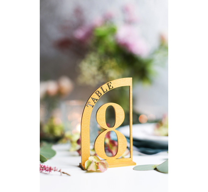 Modern table numbers, Wood unique table numbers, wood restaurant decor, reception boho arch, engagement centerpiece, Rustic Table Numbers