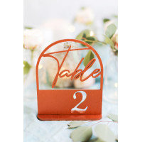 Arch table numbers, terracotta wedding, retro table sign, birthday centerpiece, bridal shower or baptism girl decor, restaurant table stand