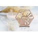 hexagon table number, wedding decoration, modern table numbers, birthday centerpiece, reception sign, anniversary decor, wood table numbers, bride and groom, boy baptism decor, communion decor, holiday party decor, graduation decor, mr and mrs seating