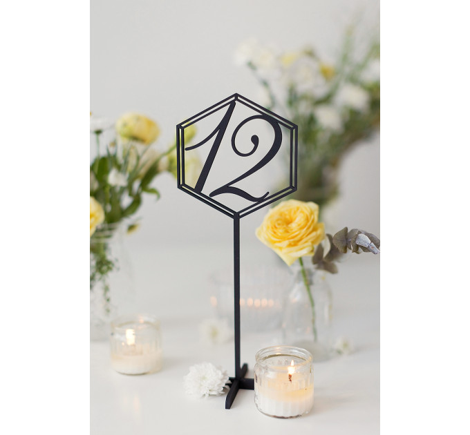 Wedding Table Numbers, Wooden table numbers, Rustic Wedding Centerpieces and Decor, Geometric Wedding Decor