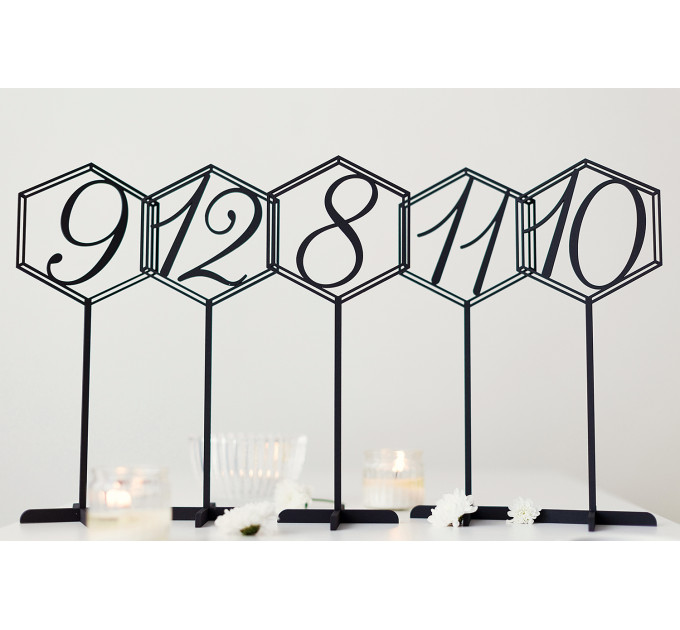 Wedding Table Numbers, Wooden table numbers, Rustic Wedding Centerpieces and Decor, Geometric Wedding Decor