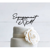 Personalized Wedding Cake Topper with heart, Custom Couples Script Cake Topper for Weddings, Rustic cake topper, Anniversary Cake toppers