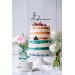 Personalized cake topper wedding, wood cake decoration, name cake topper, anniversary party decor, military wedding cake topper