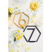 Table Numbers Hexagon table numbers Wedding Table Numbers Gold table numbers Table decoration Numbers with base Wood table numbers