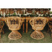 Wedding Chair Signs Mr and Mrs Sign, Laser Cut Wooden Rustic Wedding Favors, Bride and Groom