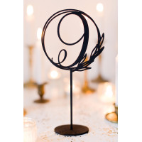 Wedding Table Numbers With Stand, Circle Frosted Table Numbers, Custom Wooden Table Numbers, Wedding Decor, Wedding Table Sign