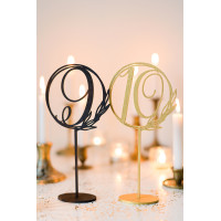 Wedding Table Numbers With Stand, Circle Frosted Table Numbers, Custom Wooden Table Numbers, Wedding Decor, Wedding Table Sign
