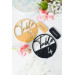 Round wooden table numbers