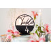 Round wooden table numbers