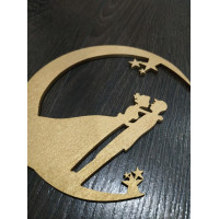 Rustic Wedding Cake Topper Silhouette Cake topper
