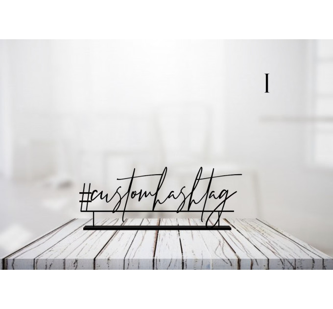Wedding Hashtag sign