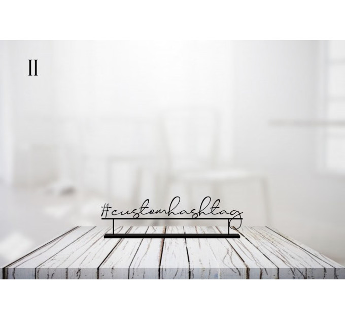 Wedding Hashtag sign