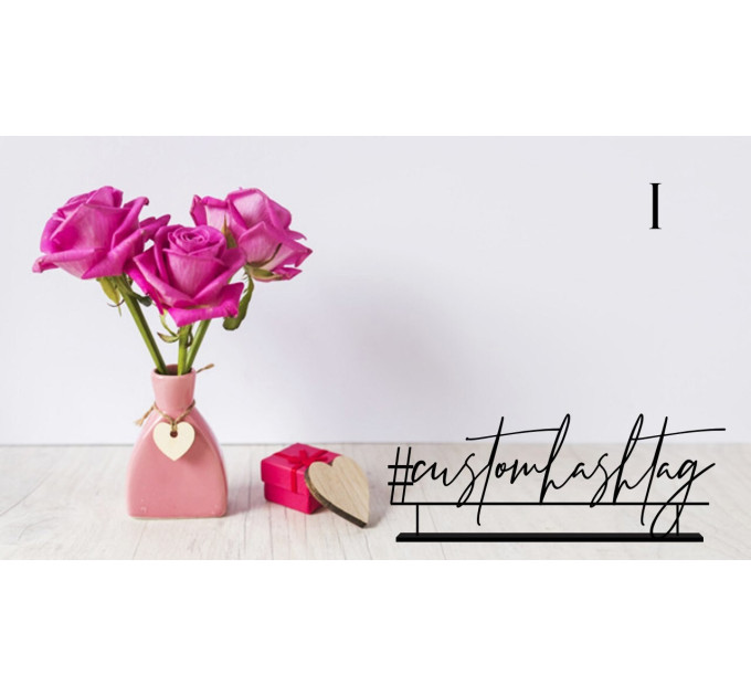 Wedding Hashtag sign