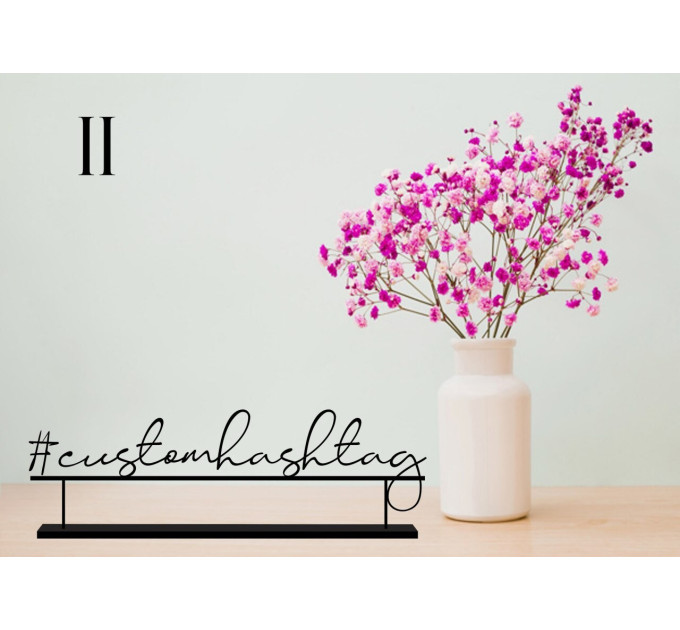 Wedding Hashtag sign