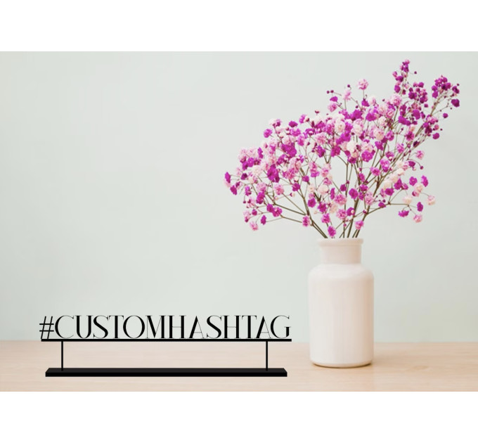 Wedding Hashtag sign Custom Hashtag Sign Custom Wooden Sign Hashtag Wedding Wedding Decor