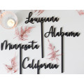 Wooden Wedding Table decor, Wooden Table Numbers, Table Sign Holder, Custom Table Numbers, Wedding Centrepieces,Laser Cut Names