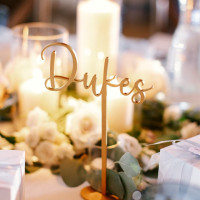 Wooden Wedding Table decor, Wooden Table Numbers, Table Sign Holder, Custom Table Numbers, Wedding Centrepieces,Laser Cut Names