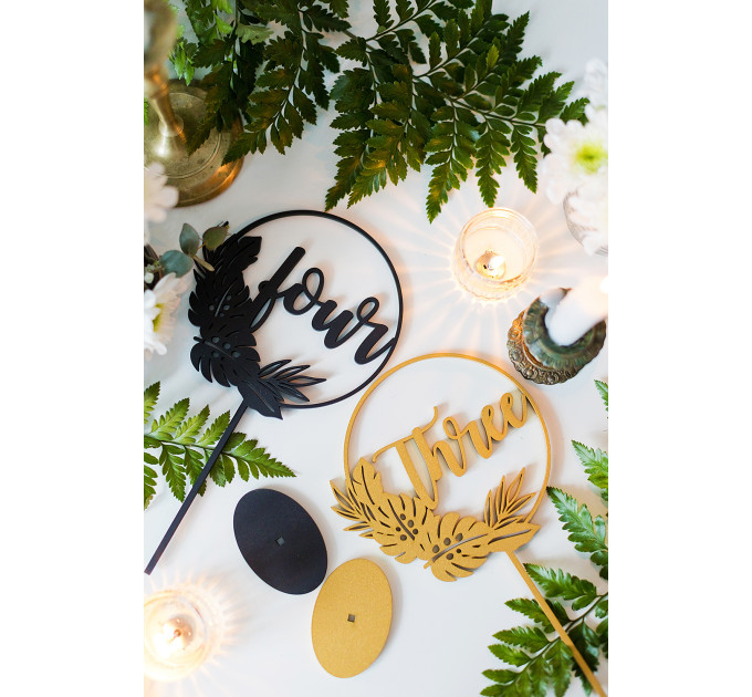 Tropical Table Numbers, Beach Wedding Decor, Tropical centerpieces, Table Numbers Wedding, Wedding Centerpieces, Tropical hawaiian Decor