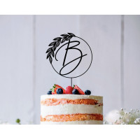 Floral wedding cake topper