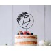 Floral wedding cake topper