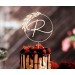 Floral wedding cake topper