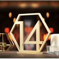 Table Numbers Hexagon