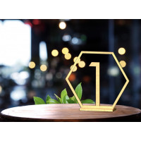 Table Numbers Hexagon