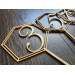 Wooden Table Numbers, rustic table signs wedding, hexagon table number, table number wedding, wedding decor, wedding table decor ideas,