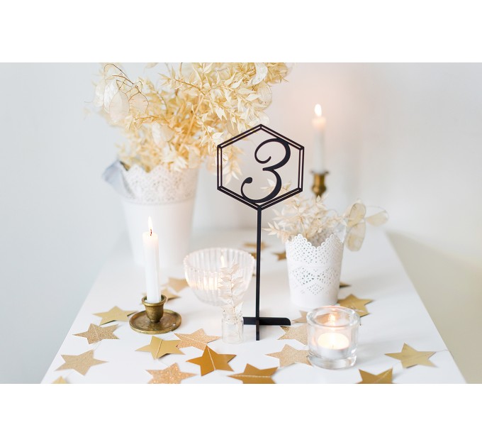 Wooden Table Numbers, rustic table signs wedding, hexagon table number, table number wedding, wedding decor, wedding table decor ideas,