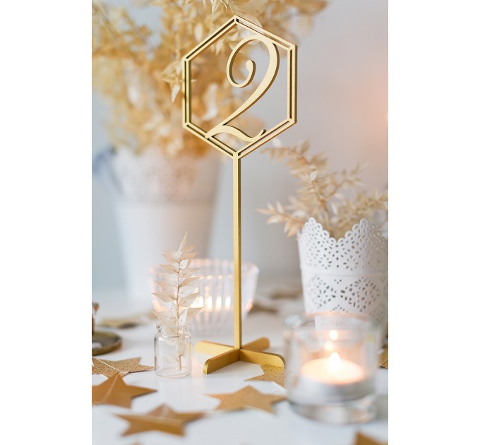 Wooden Table Numbers, rustic table signs wedding, hexagon table number, table number wedding, wedding decor, wedding table decor ideas,