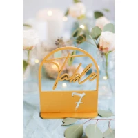 Arch table numbers, terracotta wedding, retro table sign, birthday centerpiece, bridal shower or baptism girl decor, restaurant table stand