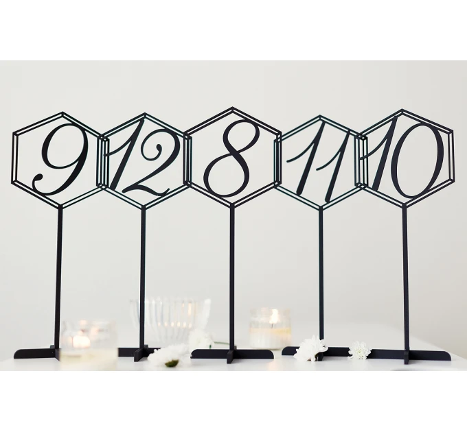 Wedding Table Numbers, Wooden table numbers, Rustic Wedding Centerpieces and Decor, Geometric Wedding Decor