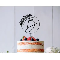 Floral wedding cake topper