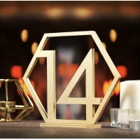Table Numbers Hexagon